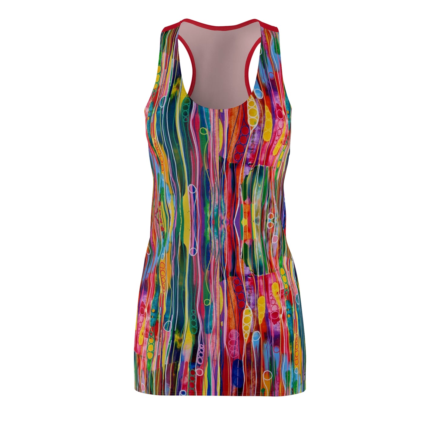 Women's Cut & Sew Racerback Dress - No. 239 - Droplets