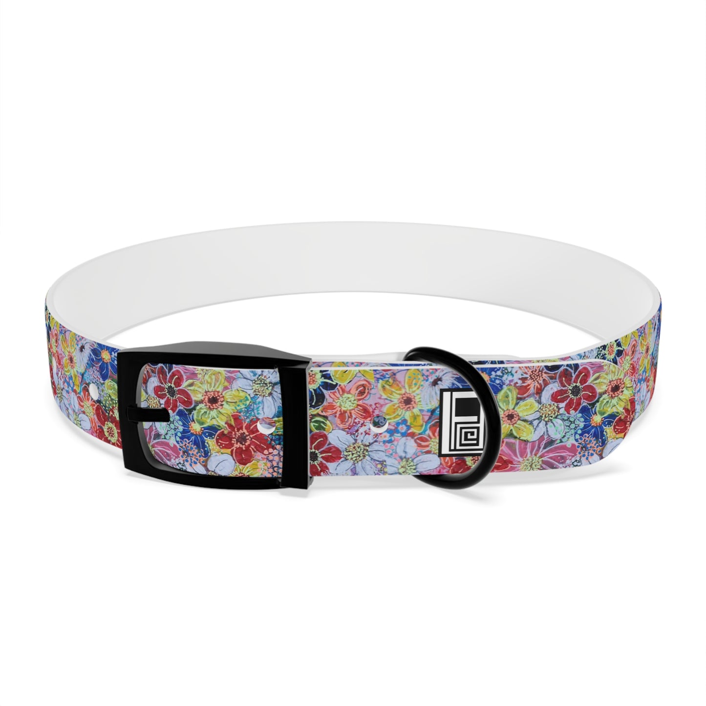 Dog Collar - No. 241 - Flowers on Pink