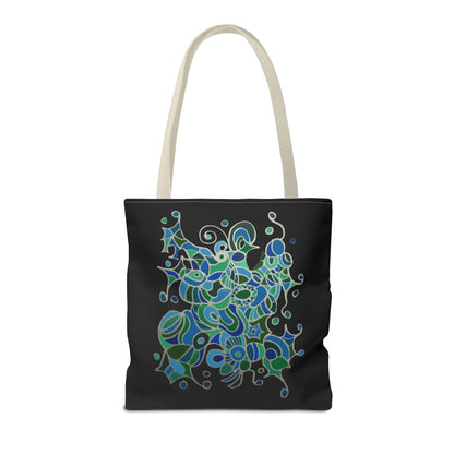 Tote Bag  - No.146 - A 'Bird of Paradise' on Black