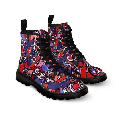 Women's Canvas Boots -  No. 220 - 'Connections'