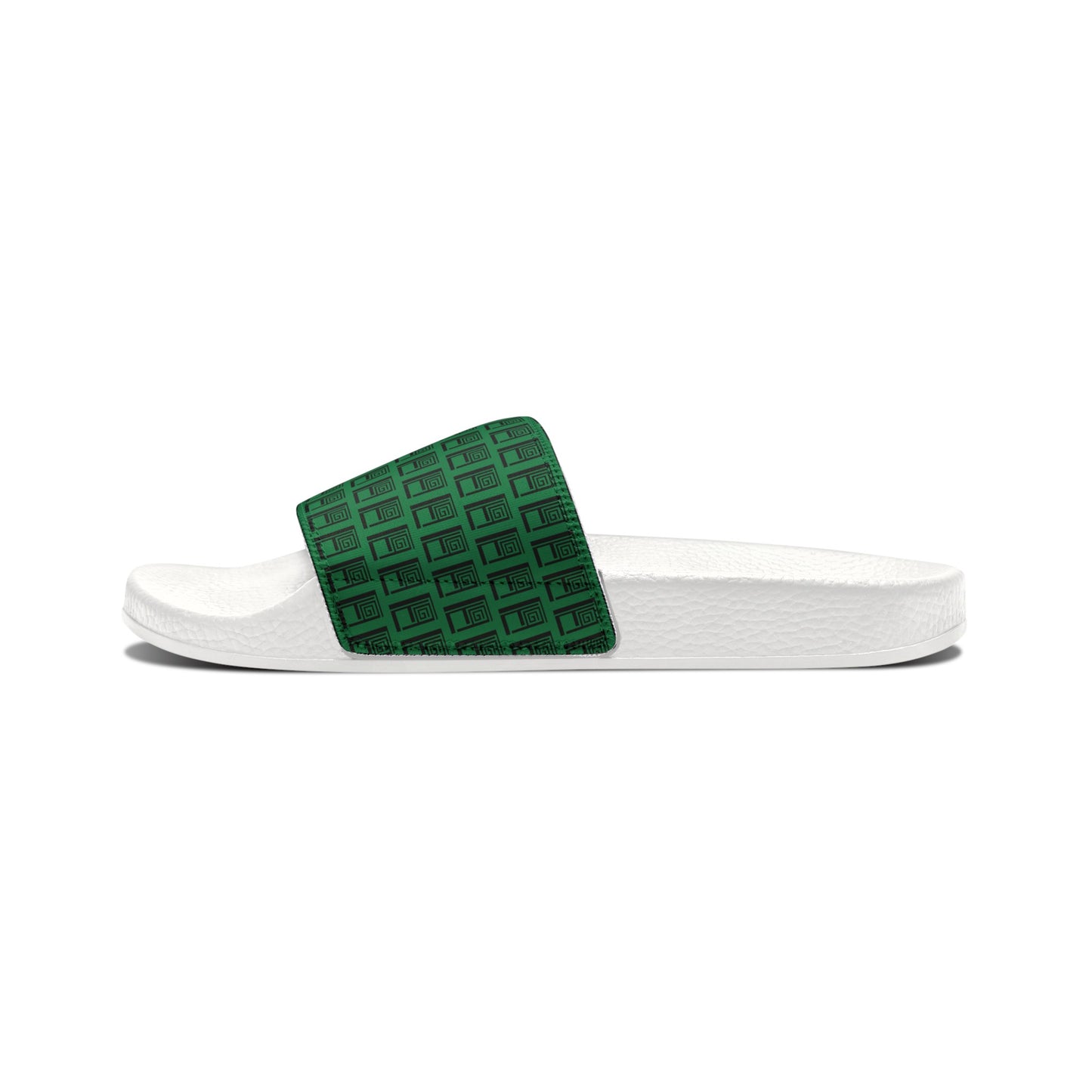 Children's Sliders - No. 000GN - Black Logo on Green