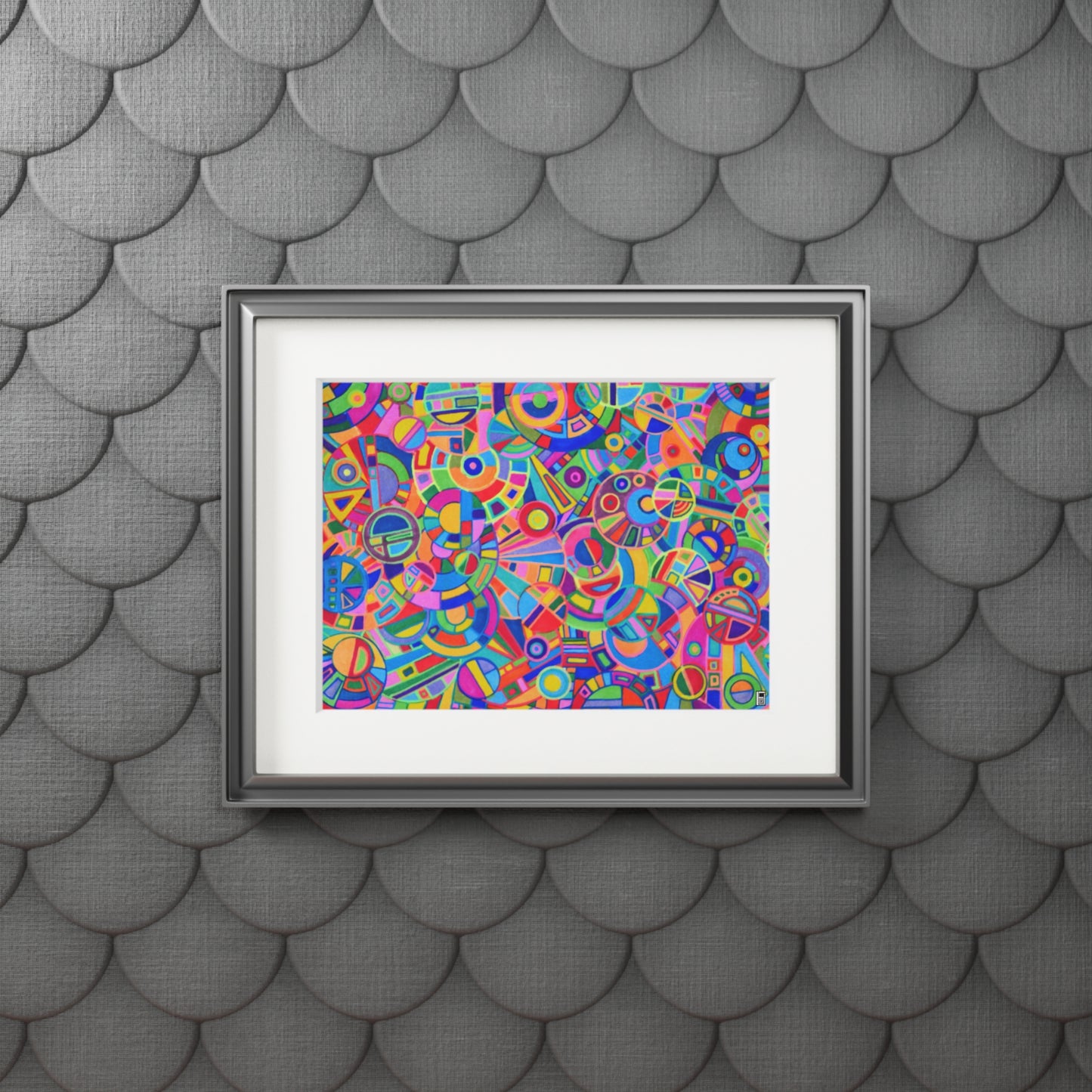 Fine Art Print (Cardboard Frame) - No. 265 - Multicoloured Abstract