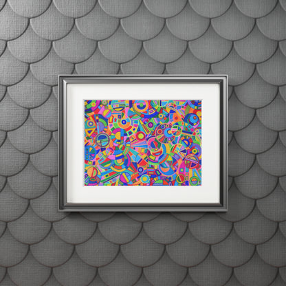 Fine Art Print (Cardboard Frame) - No. 265 - Multicoloured Abstract